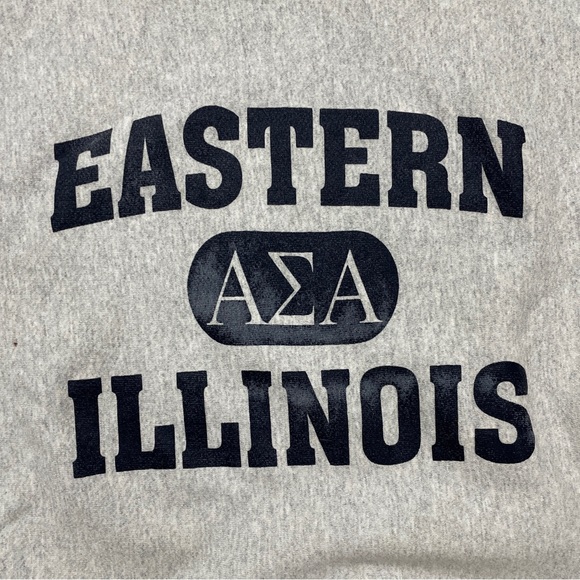 VTG Champion Reverse Weave Eastern Illinois University ΑΣΑ Crewneck Sweatshirt - Picture 3 of 4